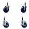 Service Caster 4'' SS Solid Poly Wheel Swivel 3/4'' Expanding Stem Caster Set 2 Brakes, 4PK SCC-SSEX20S414-SPUS-2-TLB-2-34 - alternate 1